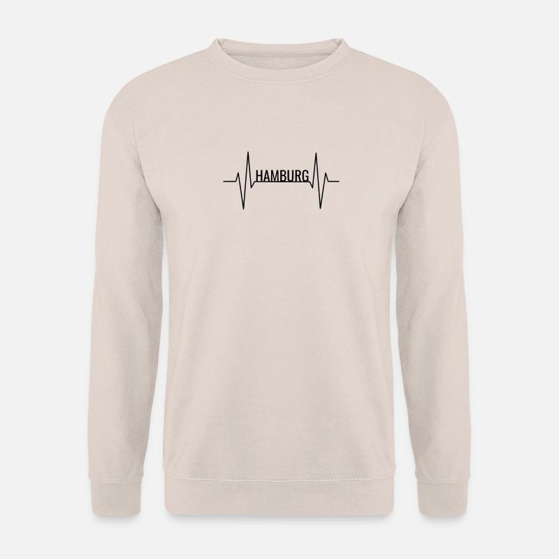 Hamburg Hansestadt Herzschlag - Unisex Pullover - Sand