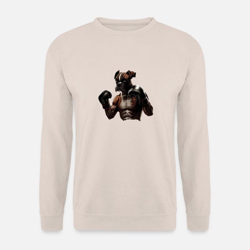 Boxer Hundebesitzer Hund Hunde Hunderasse Boxer - Unisex Pullover - Sand