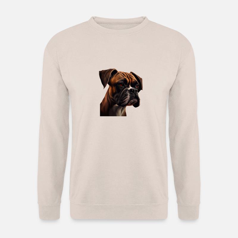 Boxer Hundebesitzer Hund Hunde Hunderasse Boxer - Unisex Pullover - Sand