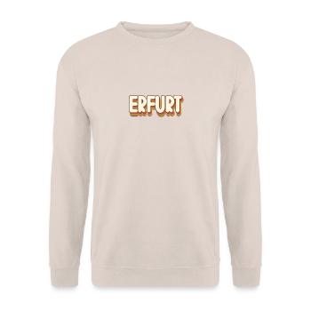 Erfurterin Erfurter Erfurt - Unisex Pullover - Sand - Vorne - Alina (178cm) & Michal (187cm)