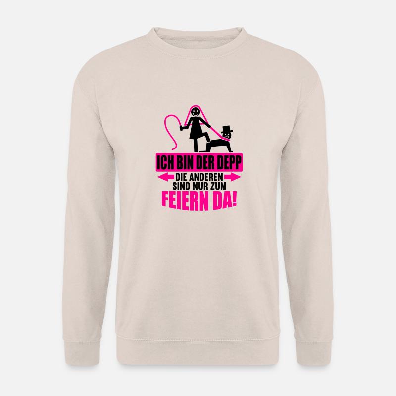 Junggesellenabschied Poltern Polterabend JGA - Unisex Pullover - Sand