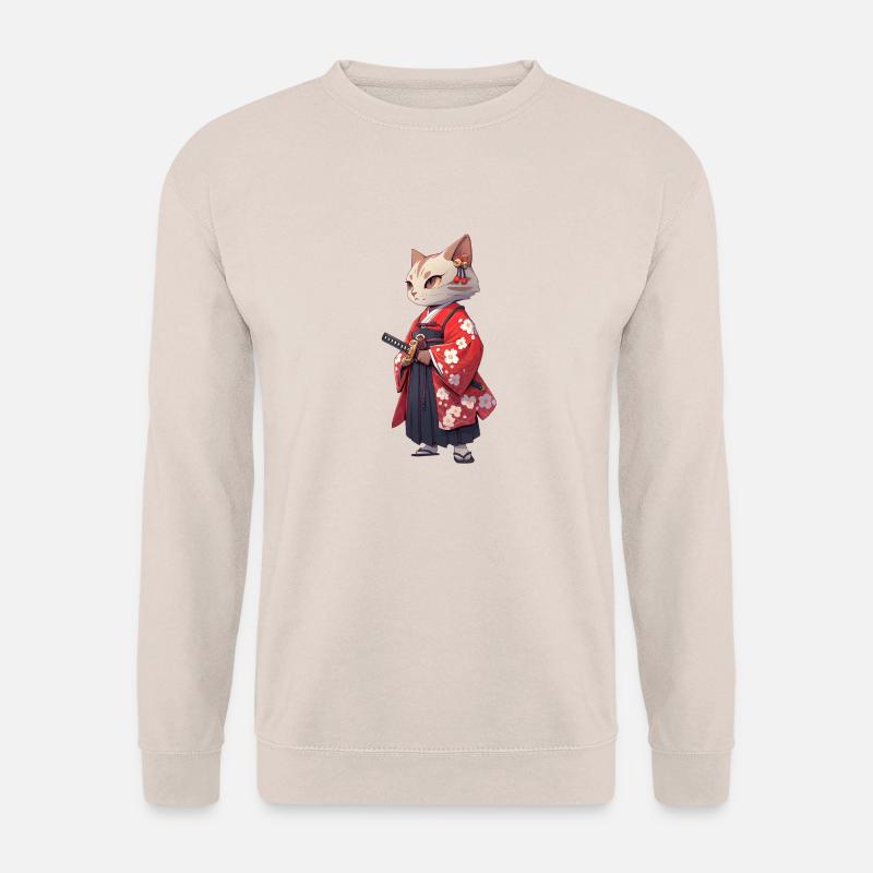 Chat d’Asie Samouraï japonais Samouraï - Sweat-shirt Unisexe - sable
