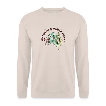 Aboriginal Peoples History - Unisex Sweatshirt - sand - Front - Alina (178cm) & Michal (187cm)