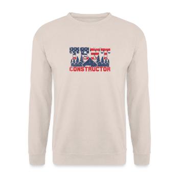 Tent constructor - Unisex Sweatshirt - sand - Front - Alina (178cm) & Michal (187cm)