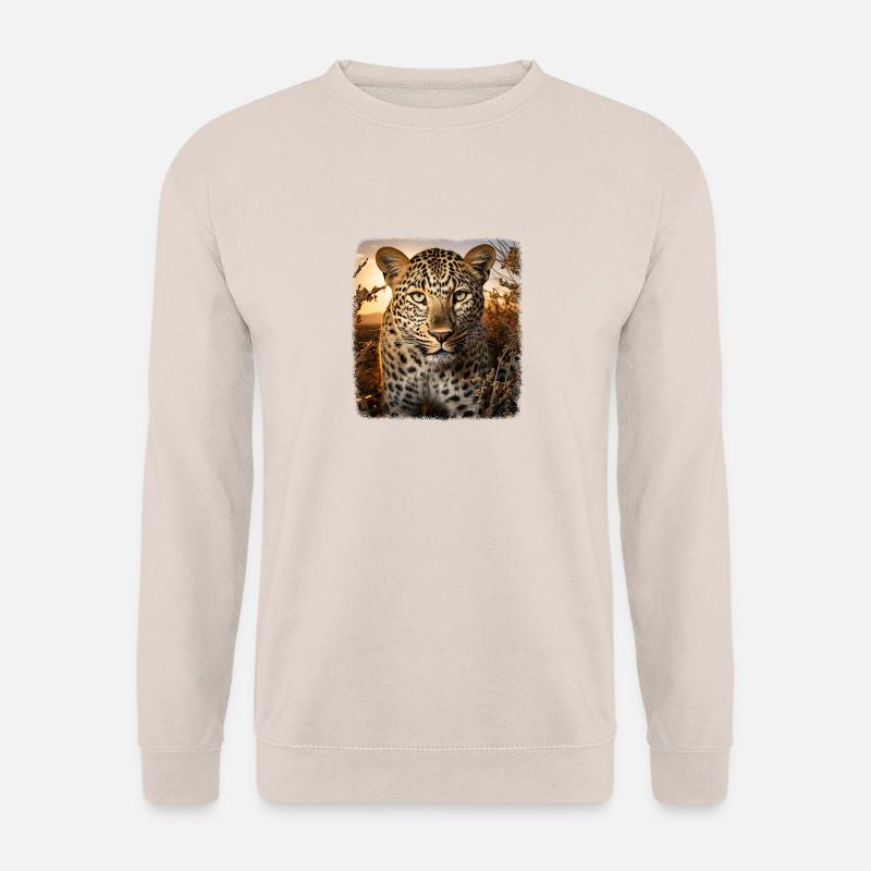 Leoparde realistic Leopard - Unisex Sweatshirt - sand