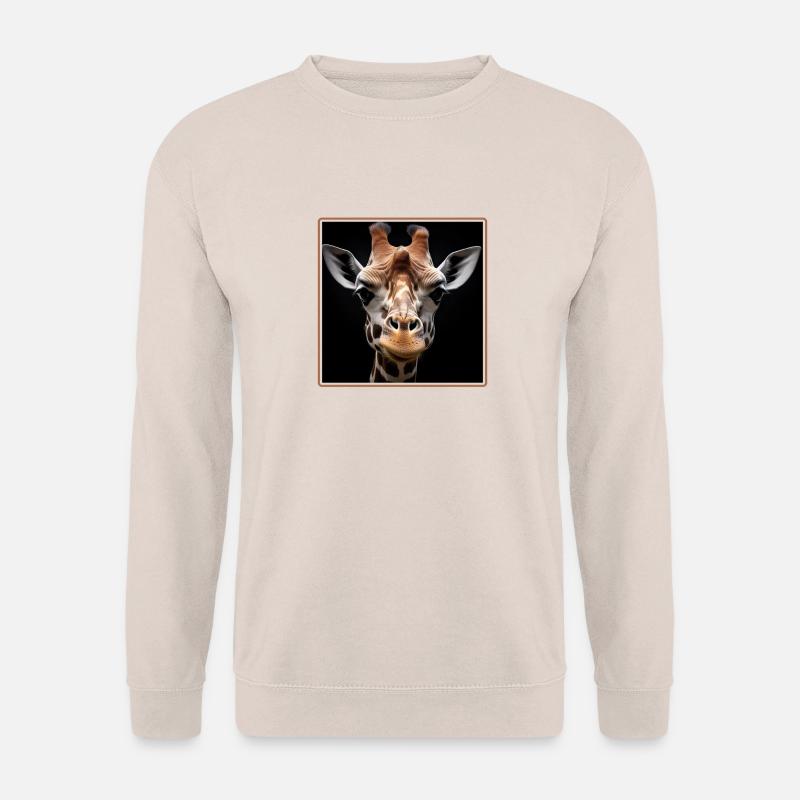 Giraffen realistic Giraffe - Unisex Pullover - Sand