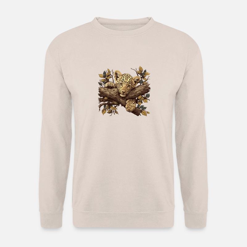 Léopard léopard - Sweat-shirt Unisexe - sable