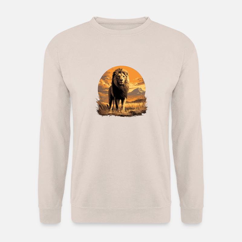 Lion Löwen Löwe - Unisex Pullover - Sand