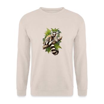 Lémuren Lémuriens Lémurien - Sweat-shirt Unisexe - sable - Devant - Alina (178cm) & Michal (187cm)