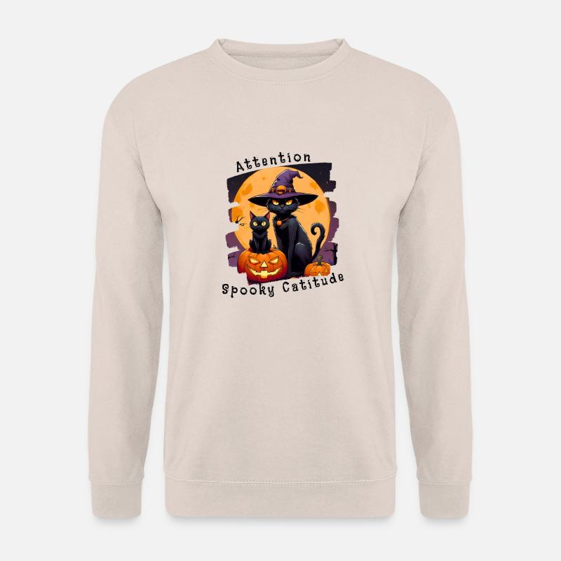 Gruselige Katze - Unisex Pullover - Sand