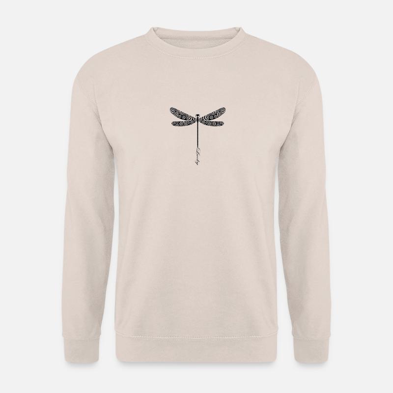 Glückslibelle Lucky Dragonfly - Unisex Sweatshirt - sand