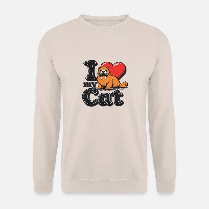KATZENLIEBE - Unisex Pullover - Sand
