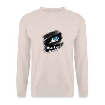 BLUE EYED - Unisex Sweatshirt - sand - Front - Alina (178cm) & Michal (187cm)