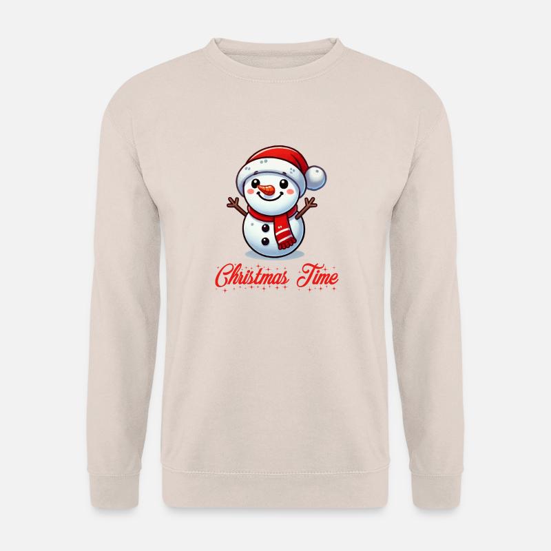 snowman christmas - Unisex Pullover - Sand