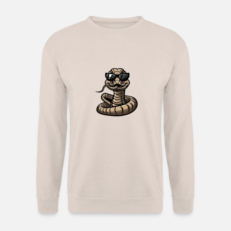 Schlange Kobra Comic Cool - Unisex Pullover - Sand