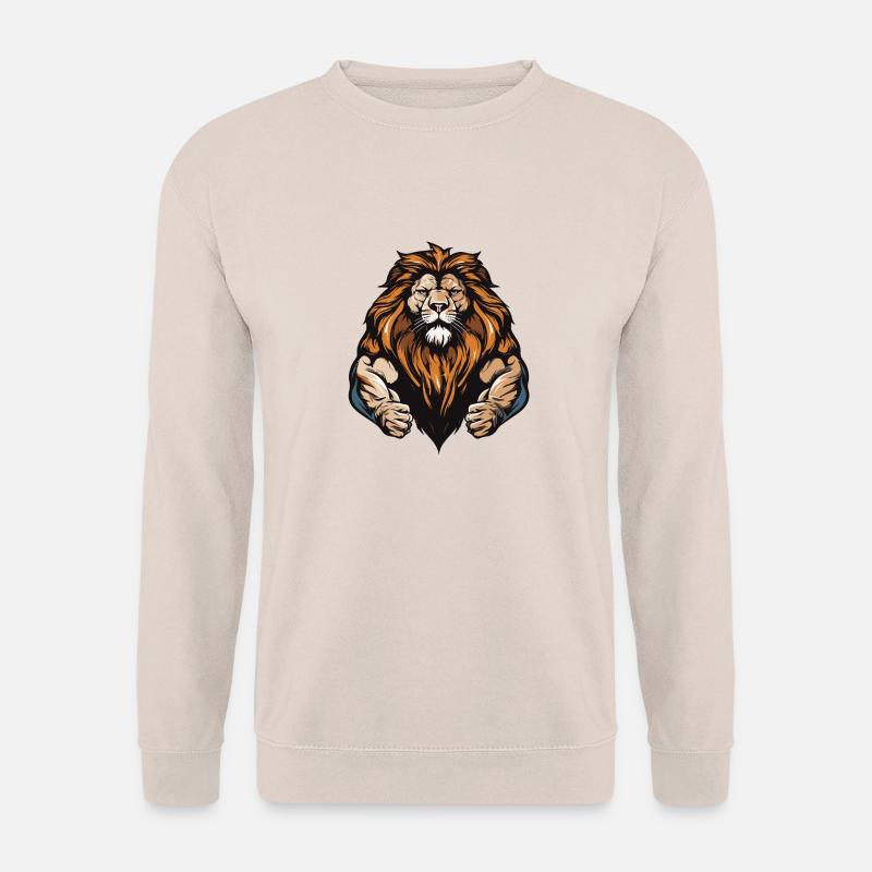 Löwe Muskeln - Unisex Pullover - Sand