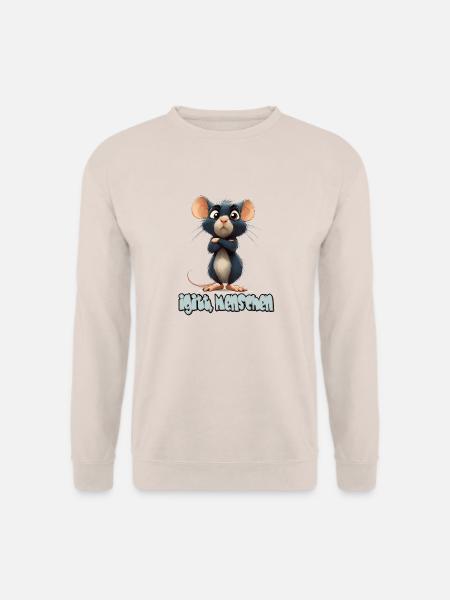 Lustige Ratte Mit Spruch, Igitt, Menschen - Unisex Pullover - Sand