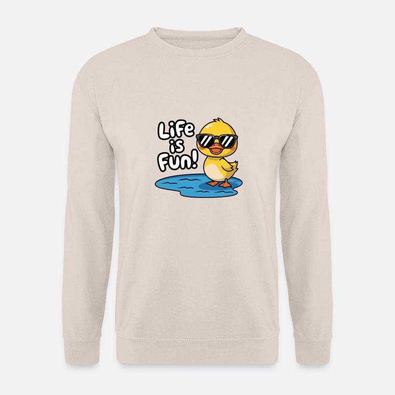 ENTE, DAS LEBEN MACHT SPASS - Unisex Pullover - Sand