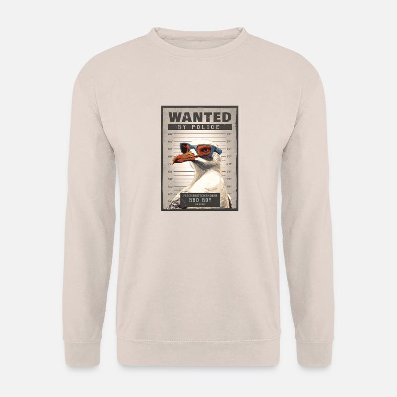 Fish Roll Thief Seagull - Unisex Sweatshirt - sand