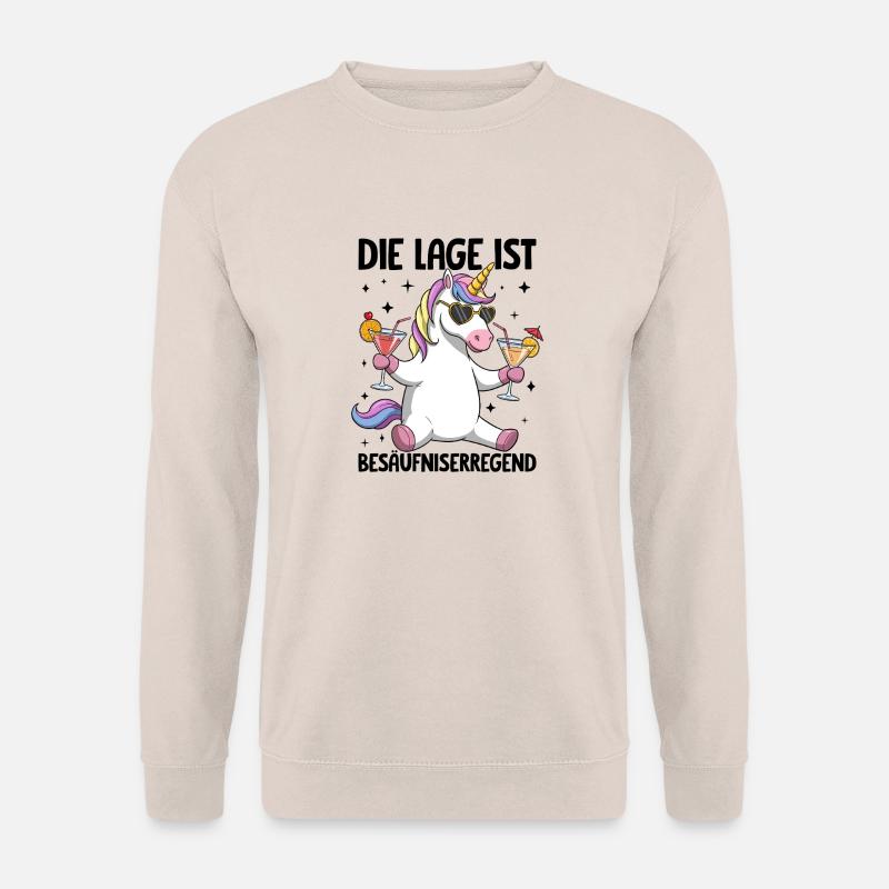 The situation is drunkenness - Unisex Sweatshirt - sand