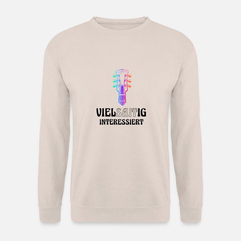 Guitar multi-stringed interested - Unisex Sweatshirt - sand