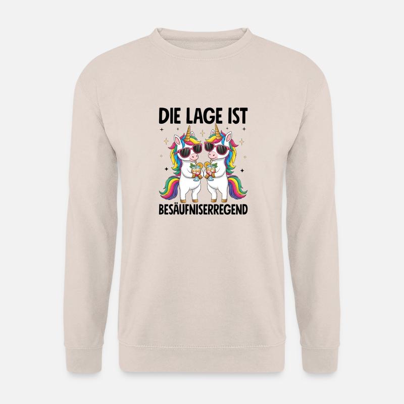 Die Lage Ist Besäufniserregend - Unisex Pullover - Sand