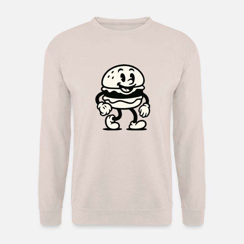 burger comic - Unisex Pullover - Sand