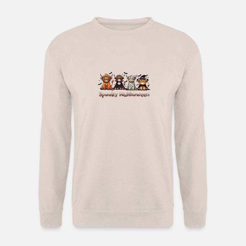 Spooky Muhhalloween Kühe - Unisex Pullover - Sand