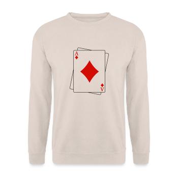 Ace of Caro - Unisex Pullover - Sand - Vorne - Alina (178cm) & Michal (187cm)
