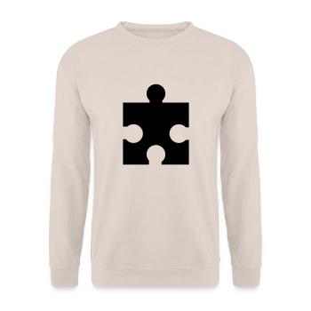 Puzzle - Unisex Sweatshirt - sand - Front - Alina (178cm) & Michal (187cm)