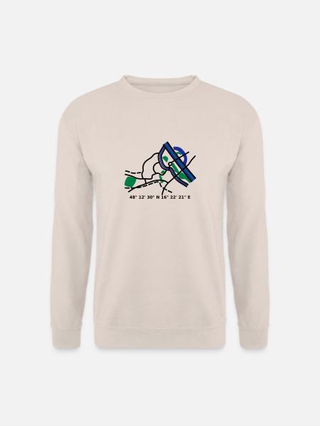 Vienna Vienna city map - Unisex Sweatshirt - sand