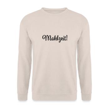 mahlzeit - Unisex Pullover - Sand - Vorne - Alina (178cm) & Michal (187cm)