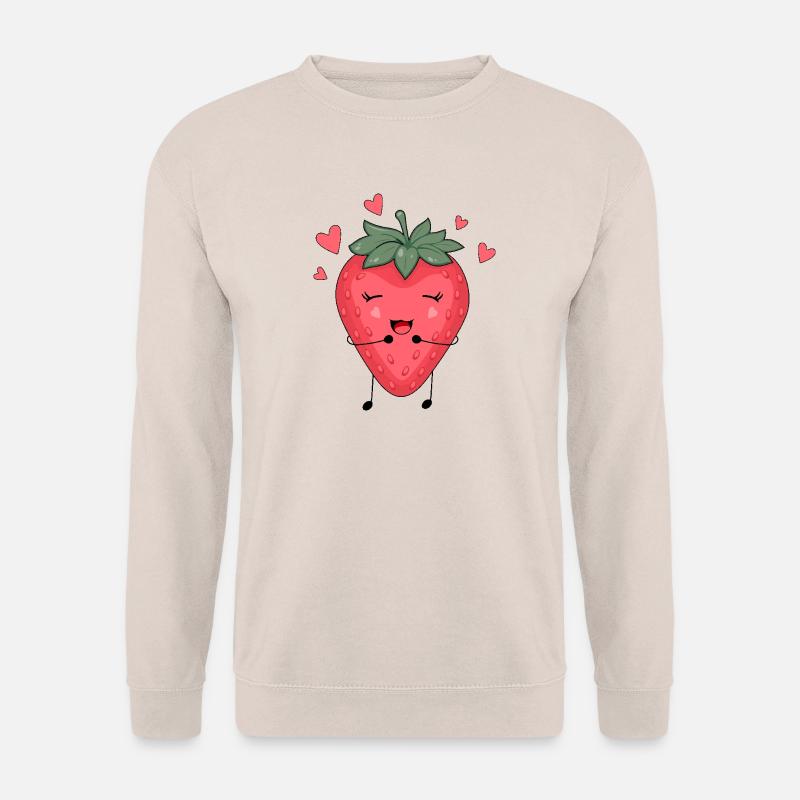 Erdbeeren und glück - Unisex Pullover - Sand