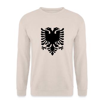 Albanischer Adler - Unisex Pullover - Sand - Vorne - Alina (178cm) & Michal (187cm)