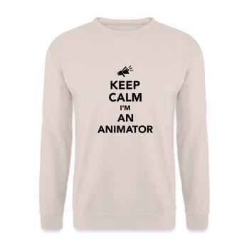 Animateur - Unisex Pullover - Sand - Vorne - Alina (178cm) & Michal (187cm)