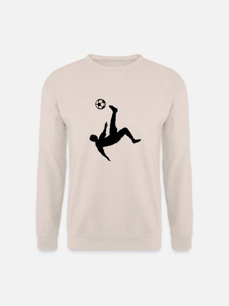 Fußball - Fallrückzieher - Unisex Pullover - Sand