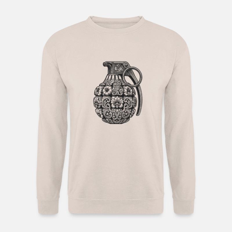 Ornamenten bombe - Unisex Pullover - Sand