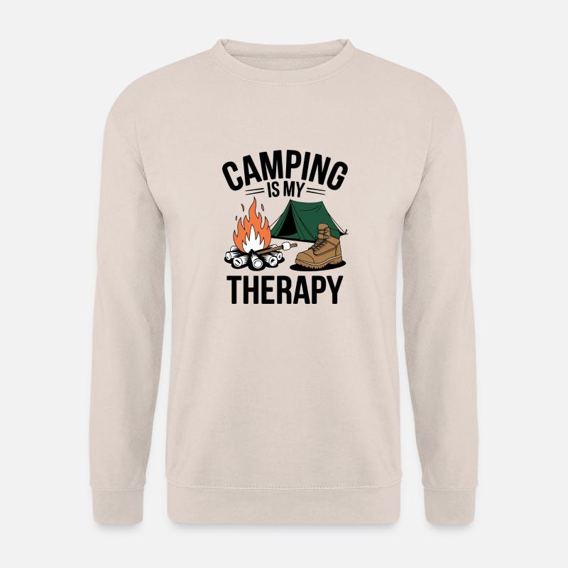 Camping ist meine Therapie - Unisex Pullover - Sand