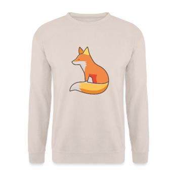 Simplyfox 01 - Unisex Pullover - Sand - Vorne - Alina (178cm) & Michal (187cm)