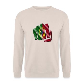 Portugal - Sweat-shirt Unisexe - sable - Devant - Alina (178cm) & Michal (187cm)