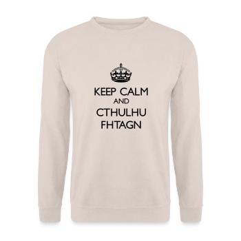 Cthulhu Fhtagn - Sweat-shirt Unisexe - sable - Devant - Alina (178cm) & Michal (187cm)
