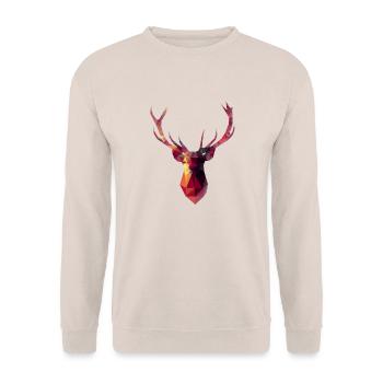 Red Stag - Unisex Sweatshirt - sand - Front - Alina (178cm) & Michal (187cm)