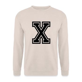 X - Unisex Pullover - Sand - Vorne - Alina (178cm) & Michal (187cm)