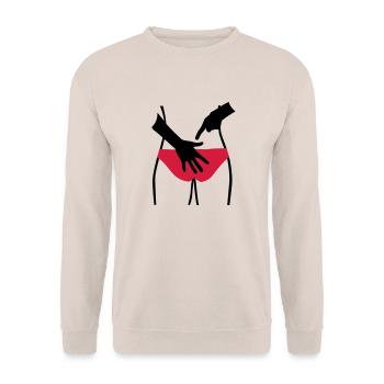Beach volley - Sweat-shirt Unisexe - sable - Devant - Alina (178cm) & Michal (187cm)