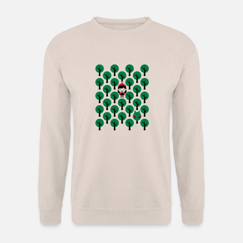 Fairytale - Märchen - Rotkäppchen - Wolf - Grafik - Unisex Pullover - Sand