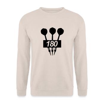dart, 180, triple, dart, club, steel,double.arrow - Unisex Sweatshirt - sand - Front - Alina (178cm) & Michal (187cm)