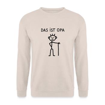 Das ist Opa - Unisex Pullover - Sand - Vorne - Alina (178cm) & Michal (187cm)