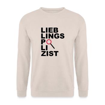 Lieblingspolizist - V2 - Unisex Pullover - Sand - Vorne - Alina (178cm) & Michal (187cm)