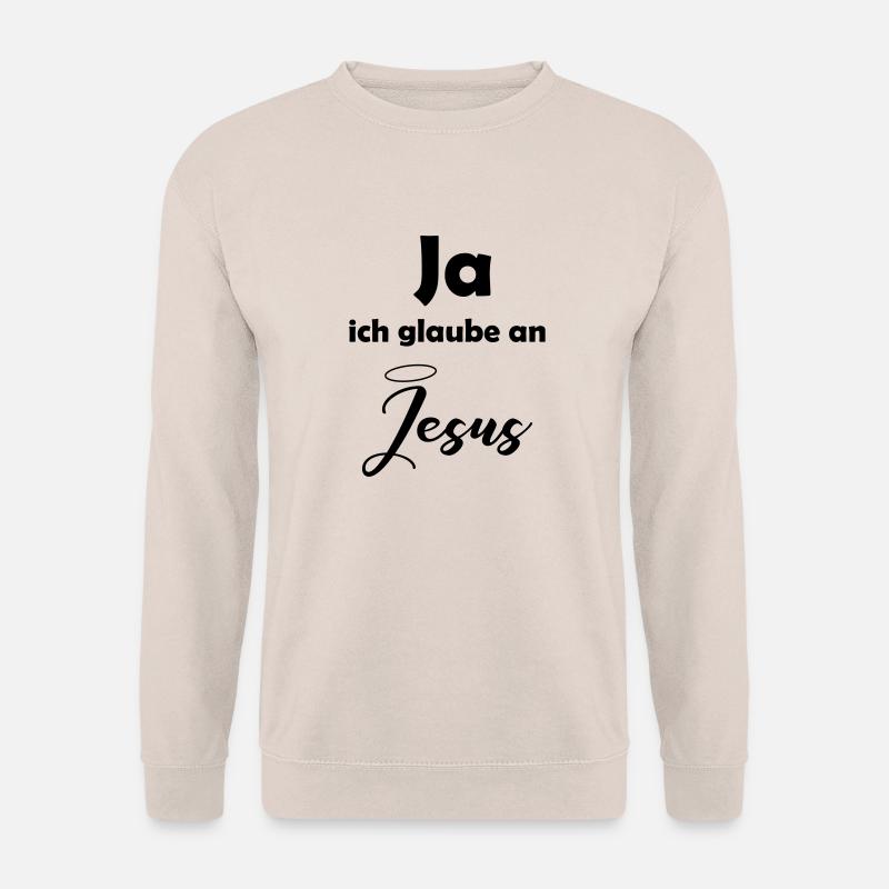 glaube_an_jesus - Unisex Pullover - Sand