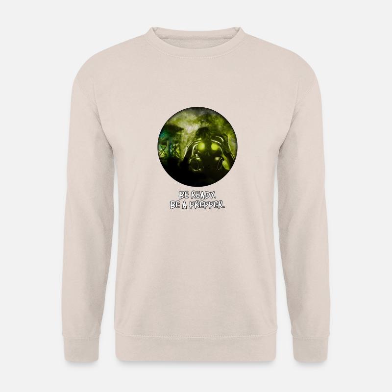 Bereitstehen. Sei ein Prepper. - Unisex Pullover - Sand